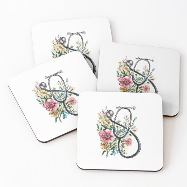 Item preview,  Floral Stethoscope designed and sold by Sweetvoilet.
