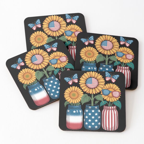 Item preview, America Sunflower USA Flag 4th Of July designed and sold by bloodhumph.