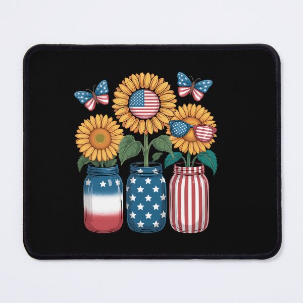 Item preview, America Sunflower USA Flag 4th Of July designed and sold by bloodhumph.