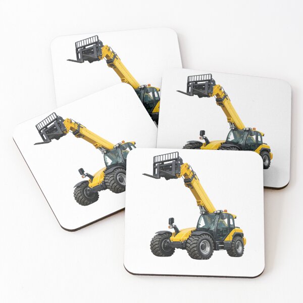Item preview, Industrial Telehandler Construction Machine Illustration designed and sold by Radekku.