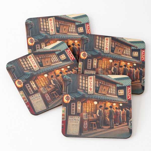Item preview, Retro Japan Street – Showa Era Nostalgia designed and sold by EchoWave11.