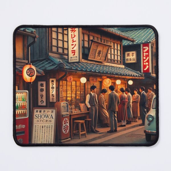 Item preview, Retro Japan Street – Showa Era Nostalgia designed and sold by EchoWave11.