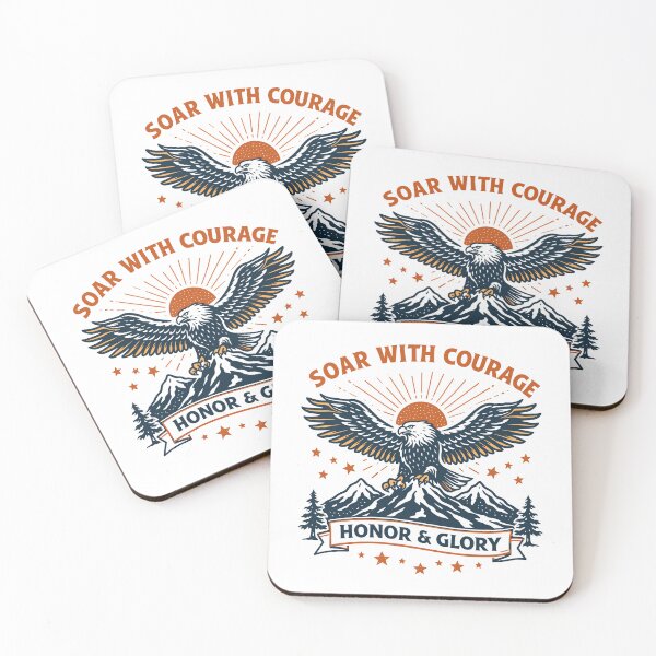 Item preview, Eagle Soar Courage Honor Glory T-Shirt designed and sold by Matinez Pink.