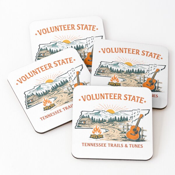 Item preview, Volunteer State Tennessee Trails Tunes designed and sold by Matinez Pink.