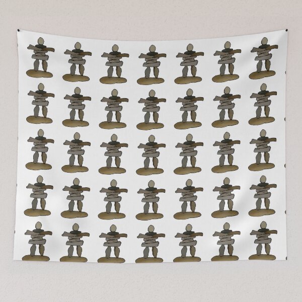 Item preview, Inukshuk - Native American Art designed and sold by DeepDenn.