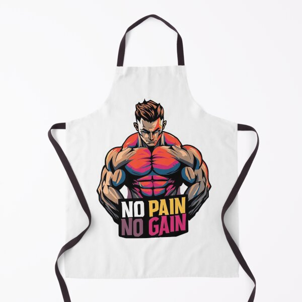 Item preview, No Pain No Gain | Gym Stickers designed and sold by Panda-creates.