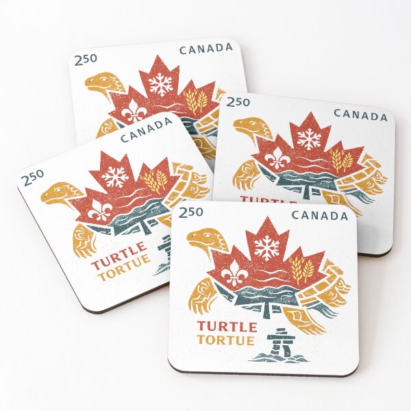 Item preview, Canada Turtle Stamp T-Shirt designed and sold by Matinez Pink.