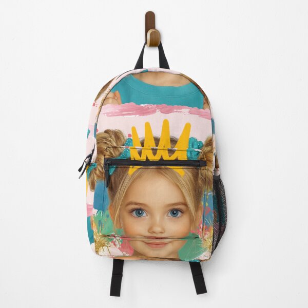 Item preview, Cute Little Girl Crown Portrait – Colorful Pop Art Kid Illustration for Kids Gift & Trendy Stickers designed and sold by ChenEngEng.