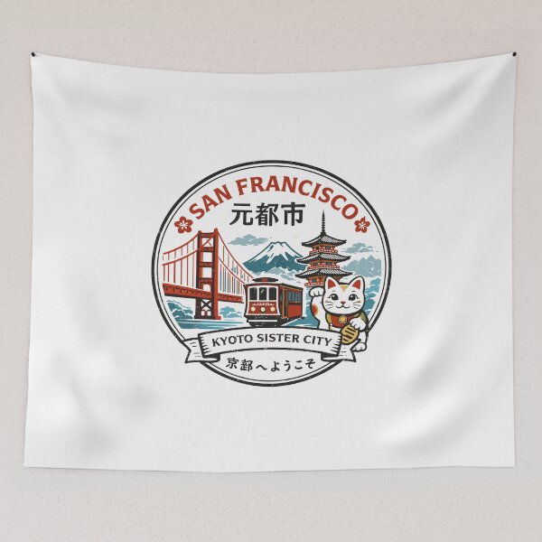 Item preview, San Francisco Kyoto Sister City T-Shirt designed and sold by Matinez Pink.