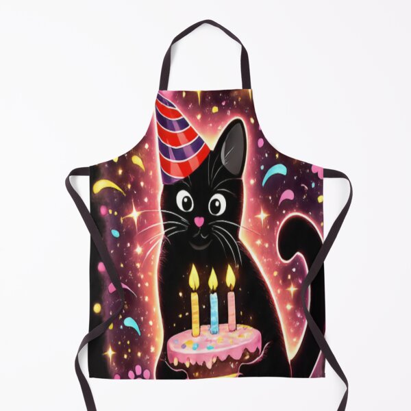 Item preview, Black Cat Birthday Party Shirt – Cute Cat with Cake & Party Hat – Let's Party Happy Birthday Tee for Cat designed and sold by CatLovers Studio.