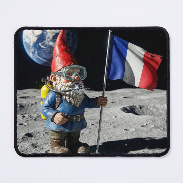 Item preview, Garden Gnome Claims Moon for France designed and sold by Tridentulus.