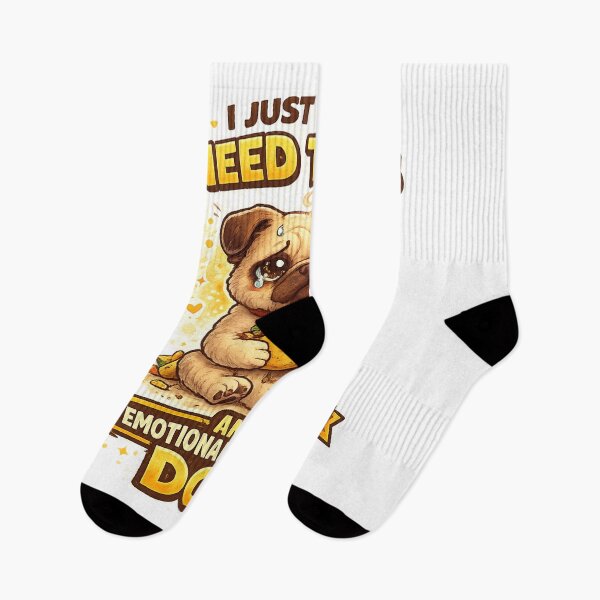 Item preview, Funny Emotional Support Dog Taco Meme Design designed and sold by Wolf Creator.