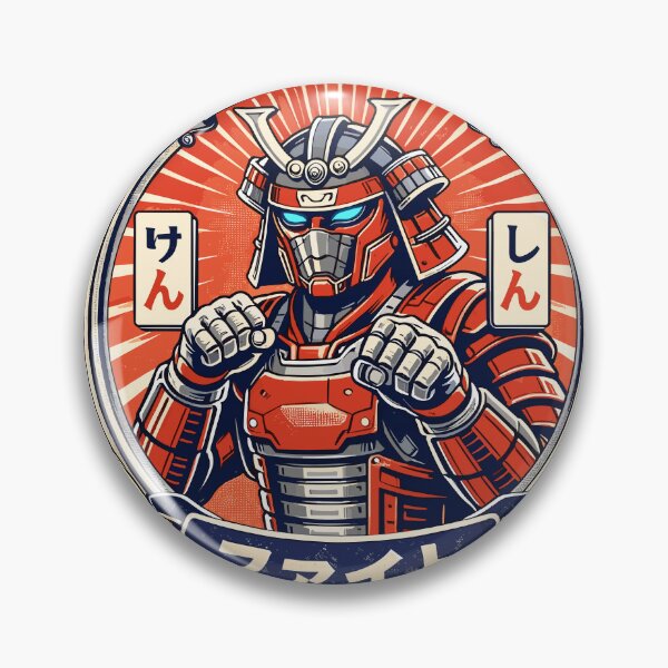 Item preview, Samurai Robot Martial Arts T-Shirt designed and sold by Matinez Pink.