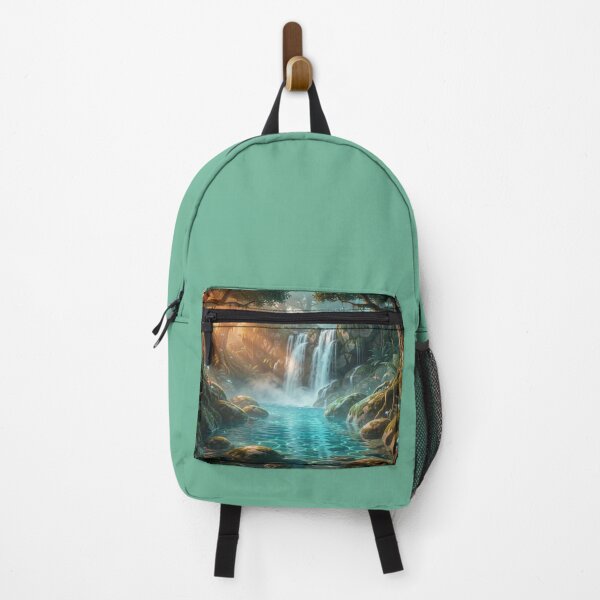 Item preview, Enchanted Waterfall Forest Art with Mystic Light by FotoworldEdel designed and sold by FotoworldEdel.