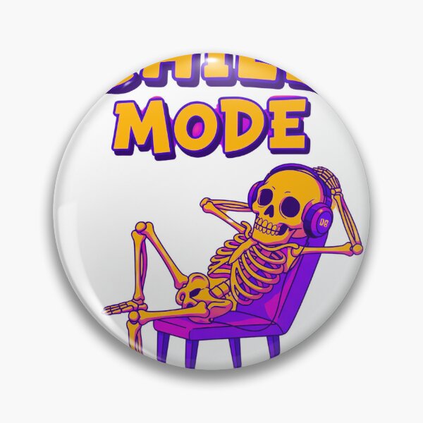 Item preview, Chill Mode Skeleton Funny Relax Vibes Aesthetic T-Shirt designed and sold by SLDavincy.