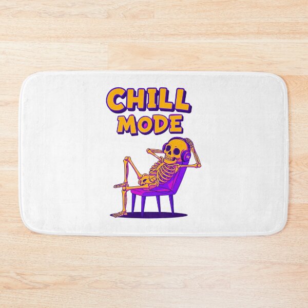 Item preview, Chill Mode Skeleton Funny Relax Vibes Aesthetic T-Shirt designed and sold by SLDavincy.