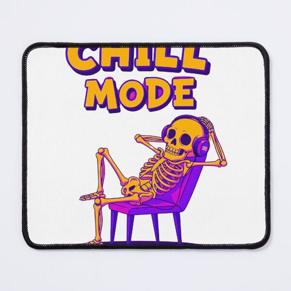 Item preview, Chill Mode Skeleton Funny Relax Vibes Aesthetic T-Shirt designed and sold by SLDavincy.