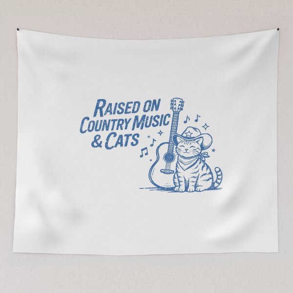 Item preview, Country Music & Cats T-Shirt designed and sold by Matinez Pink.
