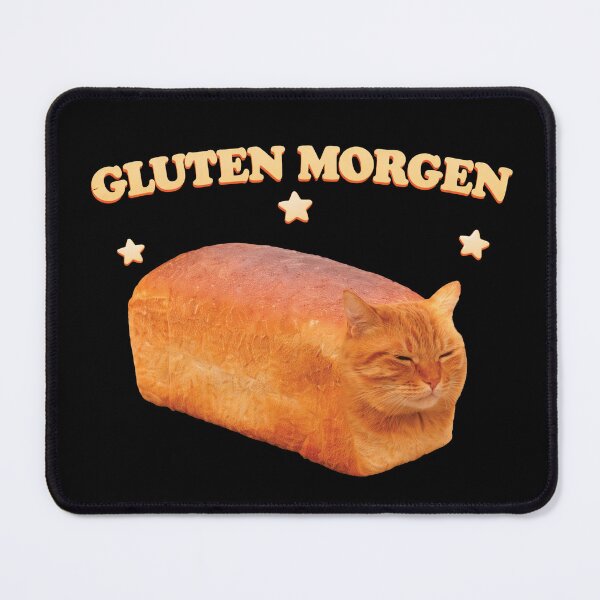 Item preview, Gluten Morgen Funny Cat Meme, Silly Cats, Cat Bake designed and sold by Vonravenn.
