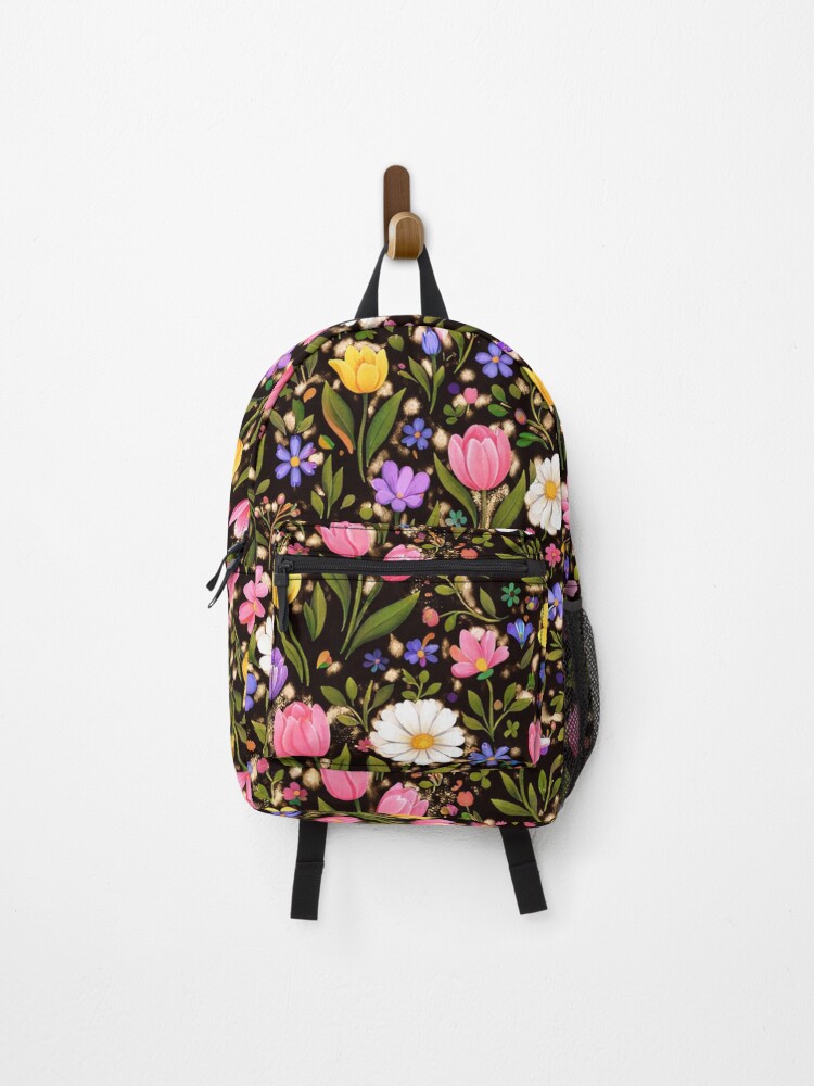 Thumbnail 1 of 3, Backpack, Floral Pattern - Colorful Style designed and sold by Designstudio333.