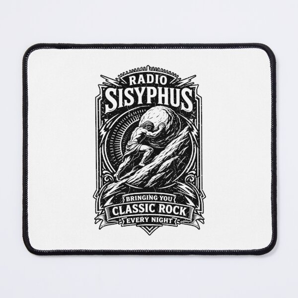 Item preview, Sisyphus Radio Classic Rock Funny Greek Mythology Philosophy designed and sold by GrandeDuc.