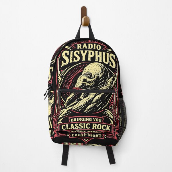 Item preview, Sisyphus Radio Classic Rock Funny Greek Mythology Philosophy designed and sold by GrandeDuc.