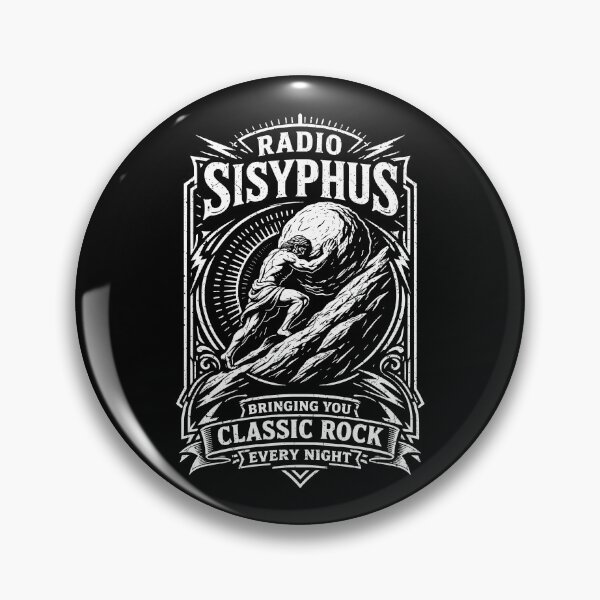 Item preview, Sisyphus Radio Classic Rock Funny Greek Mythology Philosophy designed and sold by GrandeDuc.