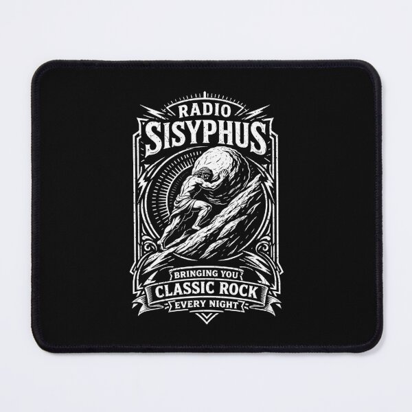 Item preview, Sisyphus Radio Classic Rock Funny Greek Mythology Philosophy designed and sold by GrandeDuc.