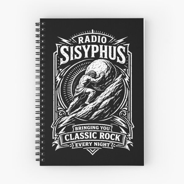 Item preview, Sisyphus Radio Classic Rock Funny Greek Mythology Philosophy designed and sold by GrandeDuc.