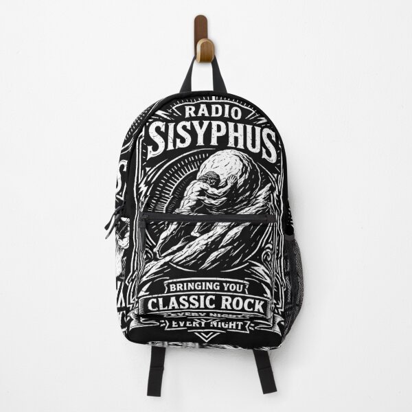 Item preview, Sisyphus Radio Classic Rock Funny Greek Mythology Philosophy designed and sold by GrandeDuc.