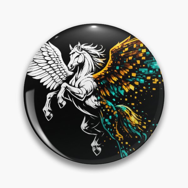 Item preview, Pegasus in Mid-Flight Majestic Mythological Flying Horse designed and sold by etuvibes.
