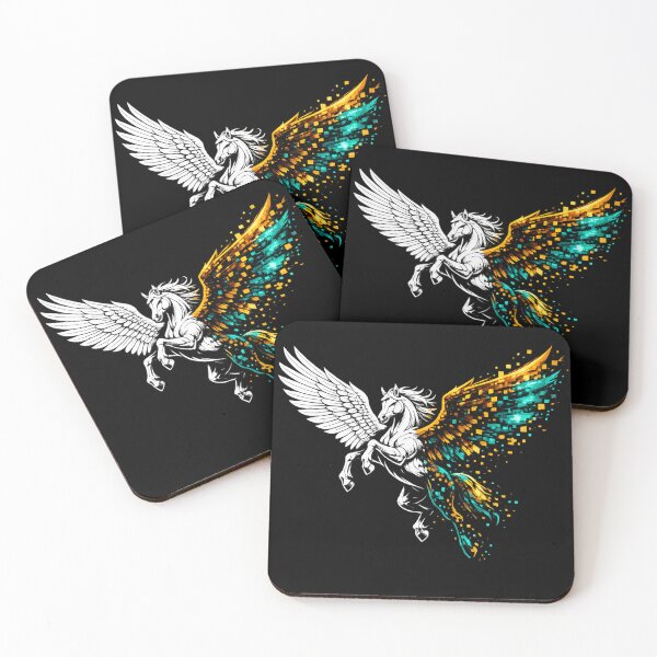 Item preview, Pegasus in Mid-Flight Majestic Mythological Flying Horse designed and sold by etuvibes.