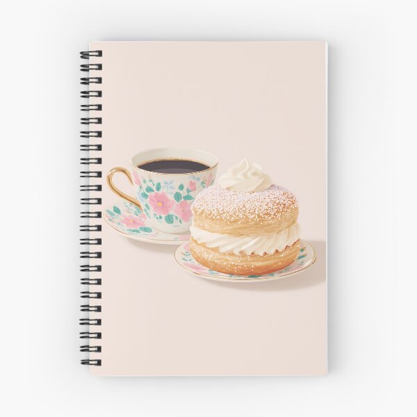 Item preview, Copy of  Kawaii Coffee and Semla Fika Cute Scandinavian Art designed and sold by BobaBunny76.