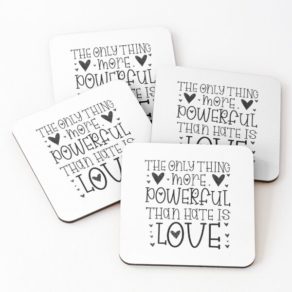 Item preview, The Only Thing More Powerful Than Hate is Love designed and sold by ElaineZPink.