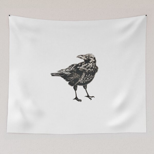 Item preview, Minimal Raven Silhouette Vintage Gothic designed and sold by GraveyardGlam.
