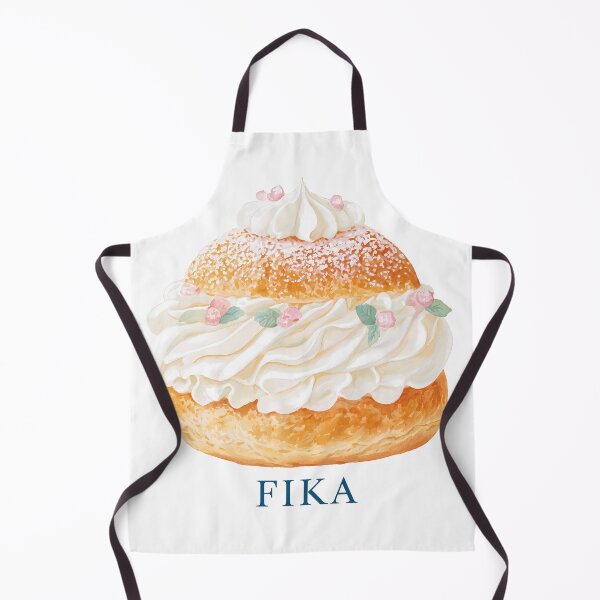 Item preview, Fika Semla Swedish Cream Bun Elegant Scandinavian Dessert Art designed and sold by BobaBunny76.