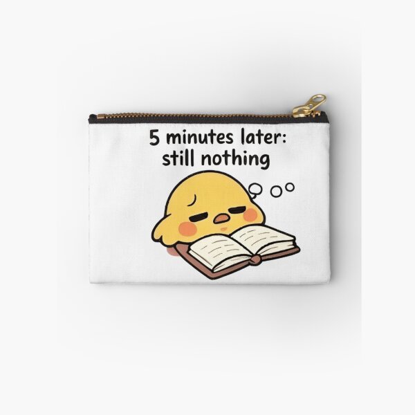 Item preview, Adorable Kawaii Chick Sleeping on Book Funny Text designed and sold by Trendora90.