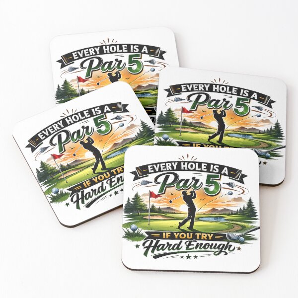 Artikelvorschau, Jedes Loch ist ein Par 5, wenn man es versucht – Lustiger Golfhumor entworfen und verkauft von Off-DutyDesign.
