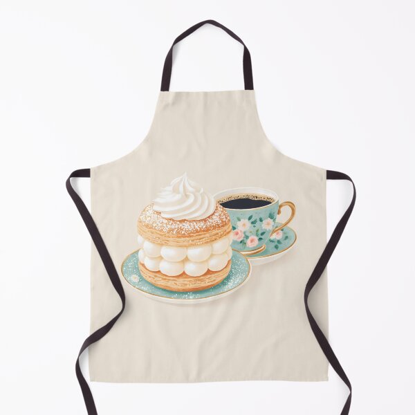 Item preview, Kawaii Coffee and Semla Fika Cute Scandinavian Art designed and sold by BobaBunny76.