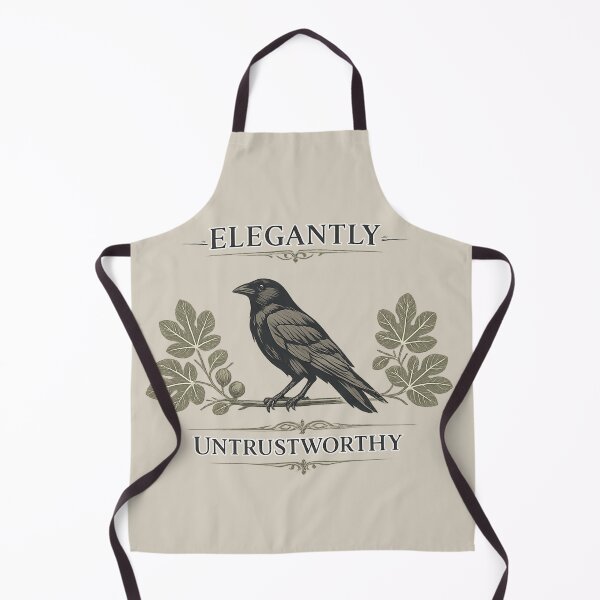 Item preview, ELEGANTLY UNTRUSTWORTHY Crow Shirt | Dark Academia Botanical designed and sold by POD DYNASTY.