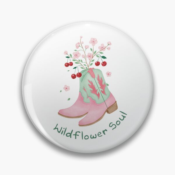 Item preview, Cowgirl Boots with Wildflowers Illustration designed and sold by magicstorytale.