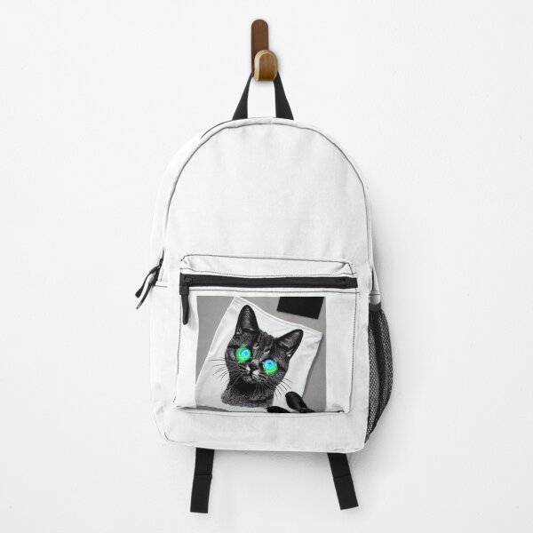 Item preview, Mystical Black Cat Glowing Eyes Design designed and sold by PixelForge Studio.