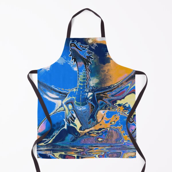 Artikelvorschau, Fantasy-Kunstwerk mit blauem Drachen entworfen und verkauft von NaturePrints.