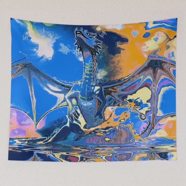 Item preview, Blue Dragon Fantasy Artwork designed and sold by NaturePrints.