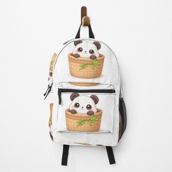 Item preview, Cute Panda Peeking from Bamboo Basket Kawaii Design designed and sold by Sadia Jannat.