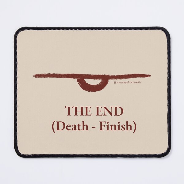 Item preview, End - Neolithic Cipher - Death and Finish - Minimalist T-Shirt - #1 designed and sold by Message from Earth.