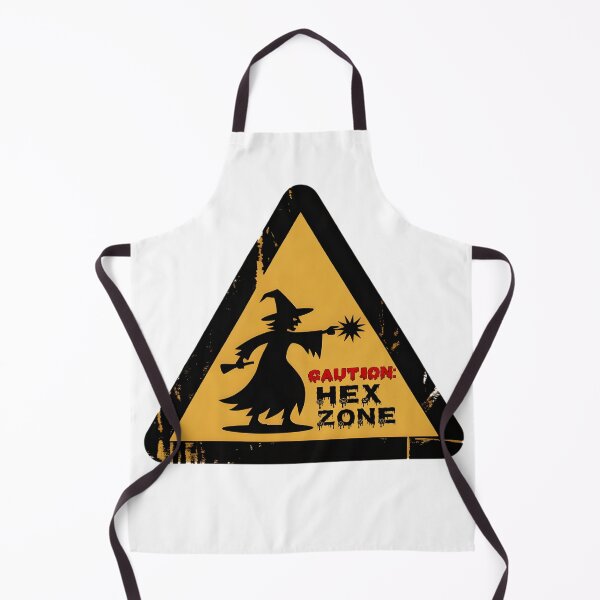 Item preview, Caution Hex Zone Warning Sign Witch Halloween Safety Design designed and sold by PeteLawliiet.