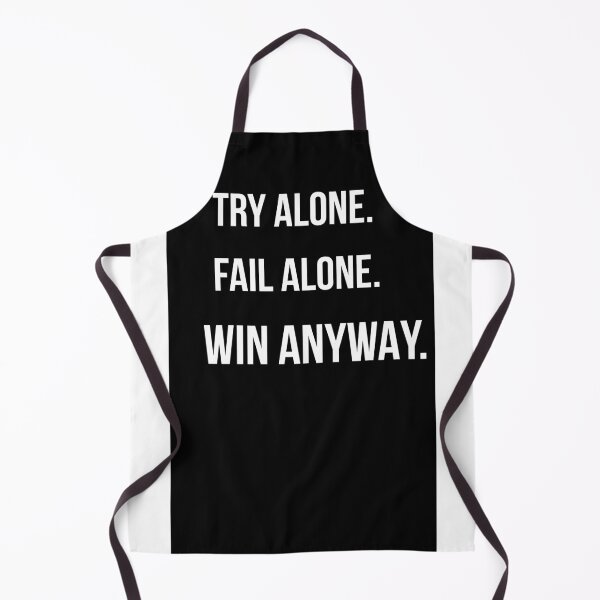 Item preview, Try Alone Fail Alone Win Anyway – Minimalist Motivational Quote Black Aesthetic Phone Case designed and sold by sumodesign.