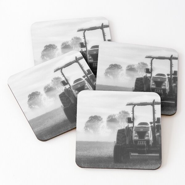 Item preview, Tractor In Morning Mist BW designed and sold by Jim Love.