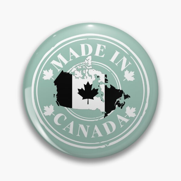 Item preview, Made In Canada Emblem - Black and White Canada Map designed and sold by aylastyle.